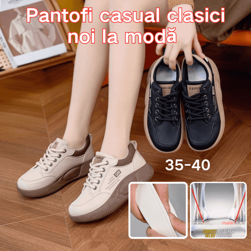 👟【35-40】Modne buty casualowe z grubą podeszwą, nowy model, 2026