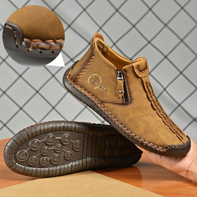 Nowe, męskie, zimowe, krótkie buty Martin z zamkiem, 2025【38-48】-4135771