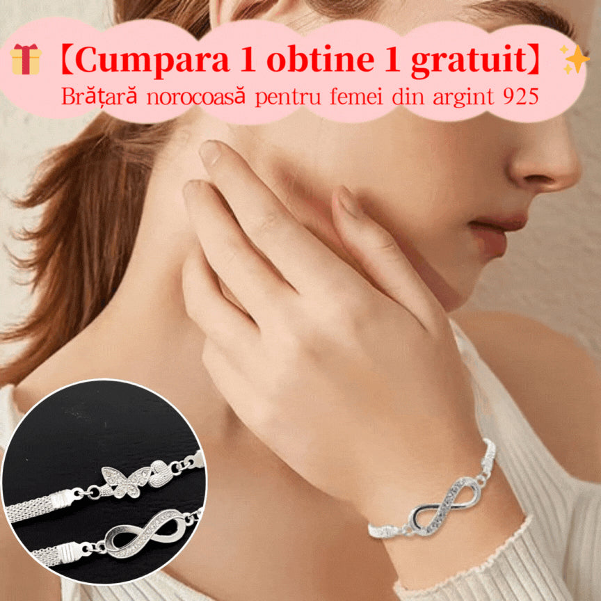 【🎁Cumpara 1 obtine 1 gratuit】✨Brățară norocoasă pentru femei din argint 925-3908965