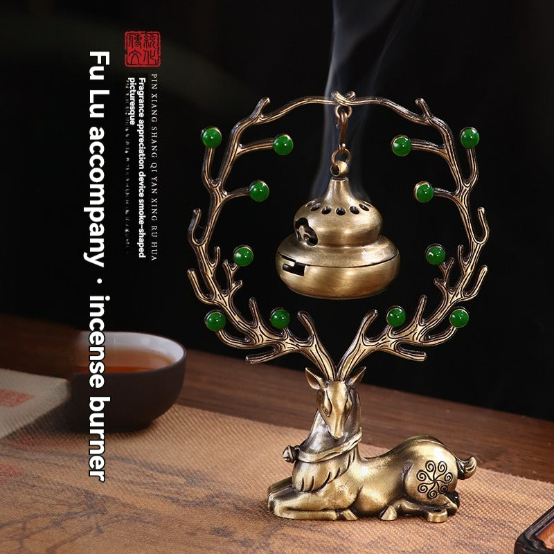 🦌Bogăție prosperă, viață lungă, arzător de tămâie + ornamente pentru aromoterapie