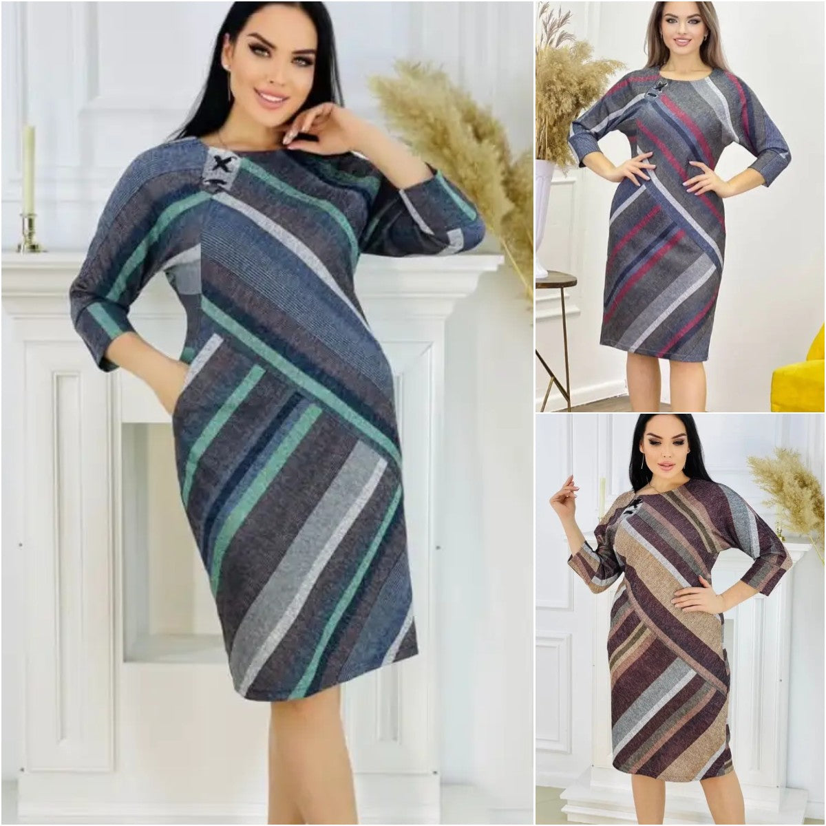 🌞🔥【S-5XL】Rochie calduroasa noua de toamna si iarna-3801845