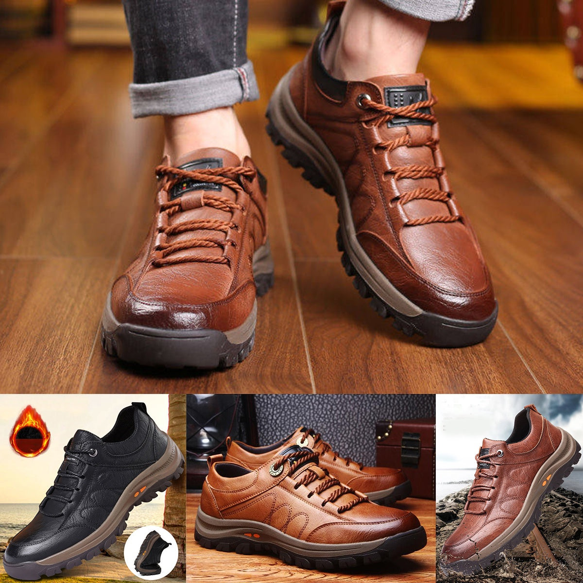 👞【39-48】2024 pantofi din piele pentru bărbați la modă noi