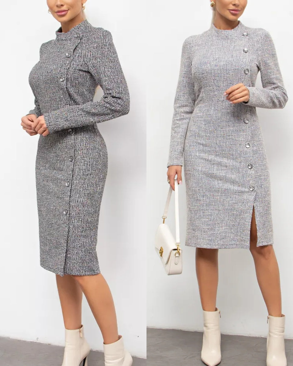 🍂👗【S-5XL】Rochie de birou la modă și confortabilă de toamnă și iarnă 2024