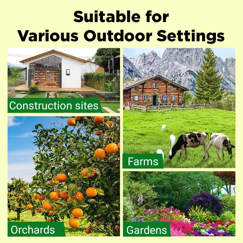 【🔥Cumpărați 1, primiți 1 gratuit】🔥Repelent solar cu ultrasunete pentru animale pentru exterior Repelent pentru păsări cu lumină infraroșu intermitent cu LED roșu și albastru-3990970