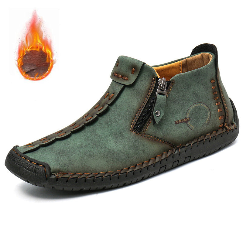 Nowe, męskie, zimowe, krótkie buty Martin z zamkiem, 2025【38-48】-4135771