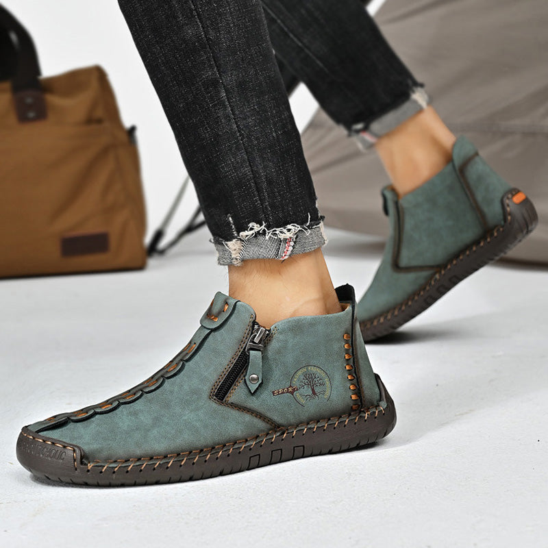 Nowe, męskie, zimowe, krótkie buty Martin z zamkiem, 2025【38-48】-4135771