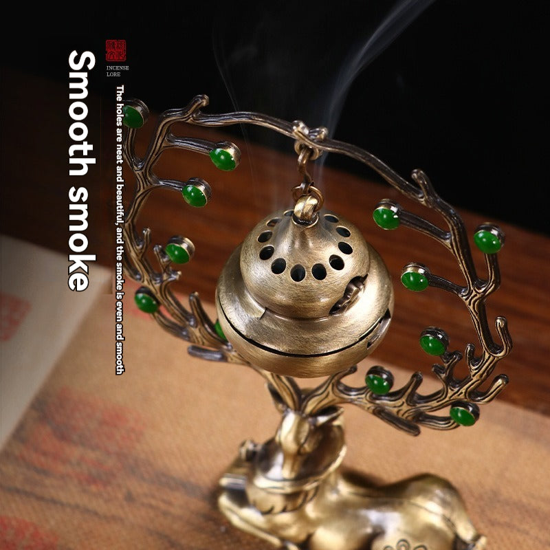 🦌Bogăție prosperă, viață lungă, arzător de tămâie + ornamente pentru aromoterapie