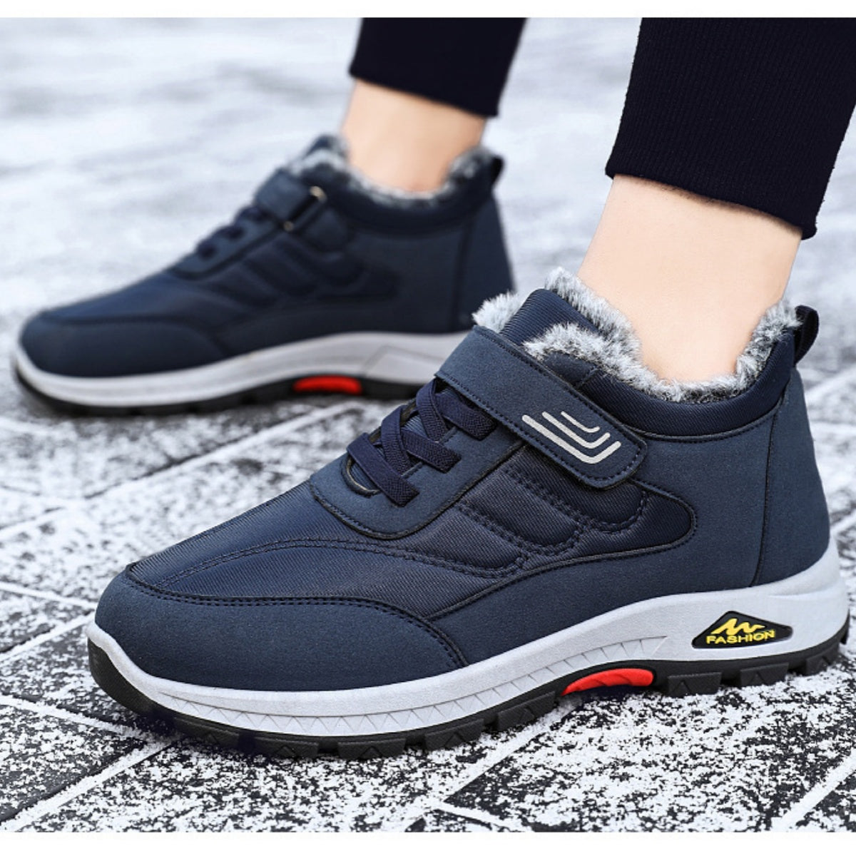 【35-41】 Pantofi pentru bărbați 2024 iarna noi pantofi sport calduri din catifea, confortabili și anti alunecare