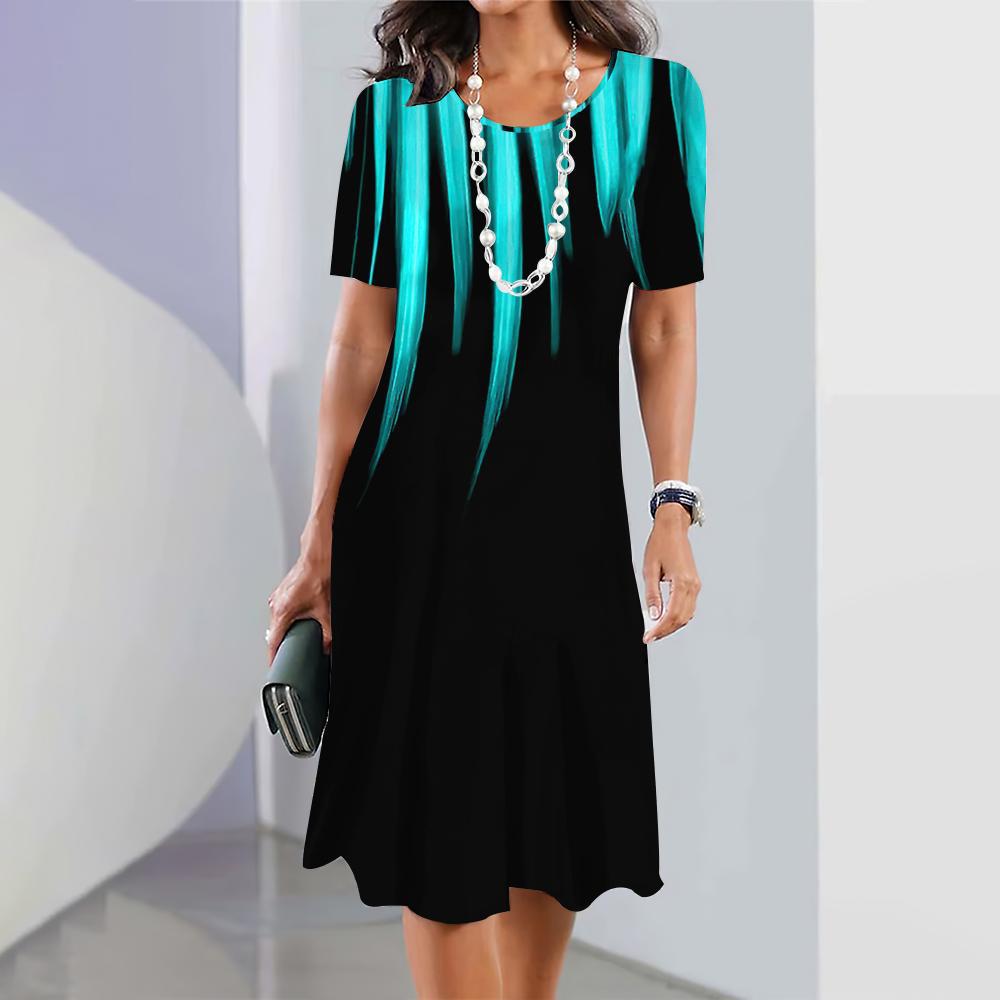 🔥Cumpărați 1 Obțineți 1 gratuit🔥【S-5XL】Rochie retro elegantă cu gât rotund-3923468