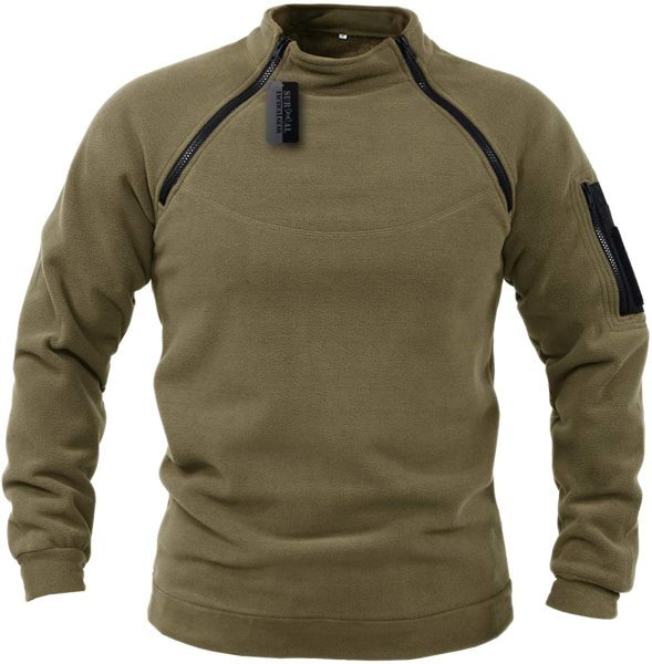 🎉✨【S-4XL】Nowa moda męska zimowa ciepła polarowa kurtka bazowa, bluza-4234864