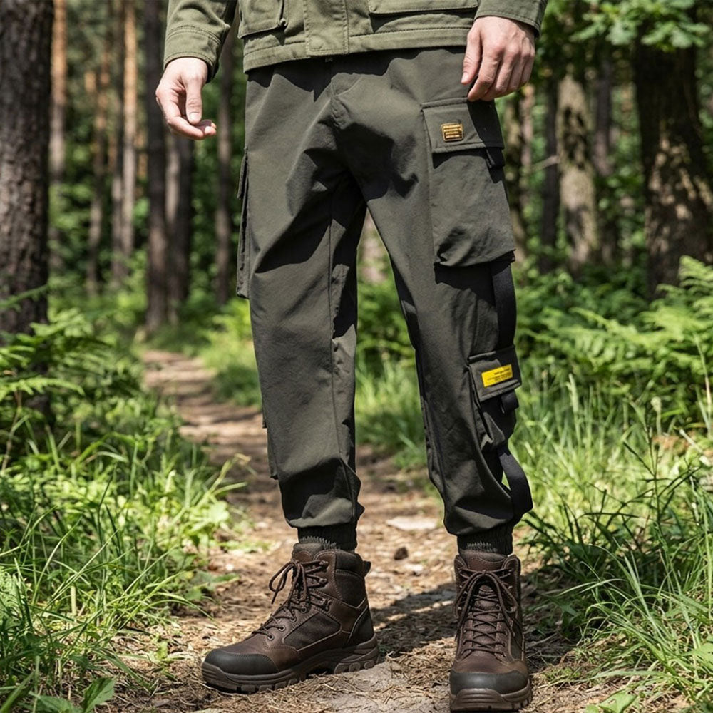 Spodnie cargo męskie, nowy styl wiosna/lato, luźny krój, duży rozmiar, styl jogger, uniwersalne z wieloma kieszeniami
