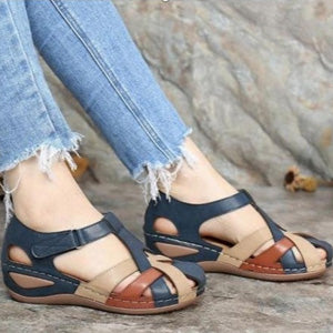✨🩰【Promocja sezonowa】【35-43】Damskie wygodne rzymskie sandały z miękkiej skóry-4234872