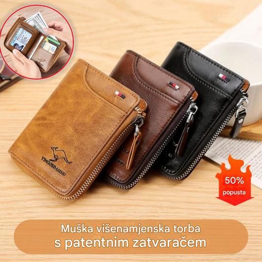 🔥🔥Muški novčanik velikog kapaciteta s antimagnetskim učinkom 2025. izrađen od mekane kože-4164090