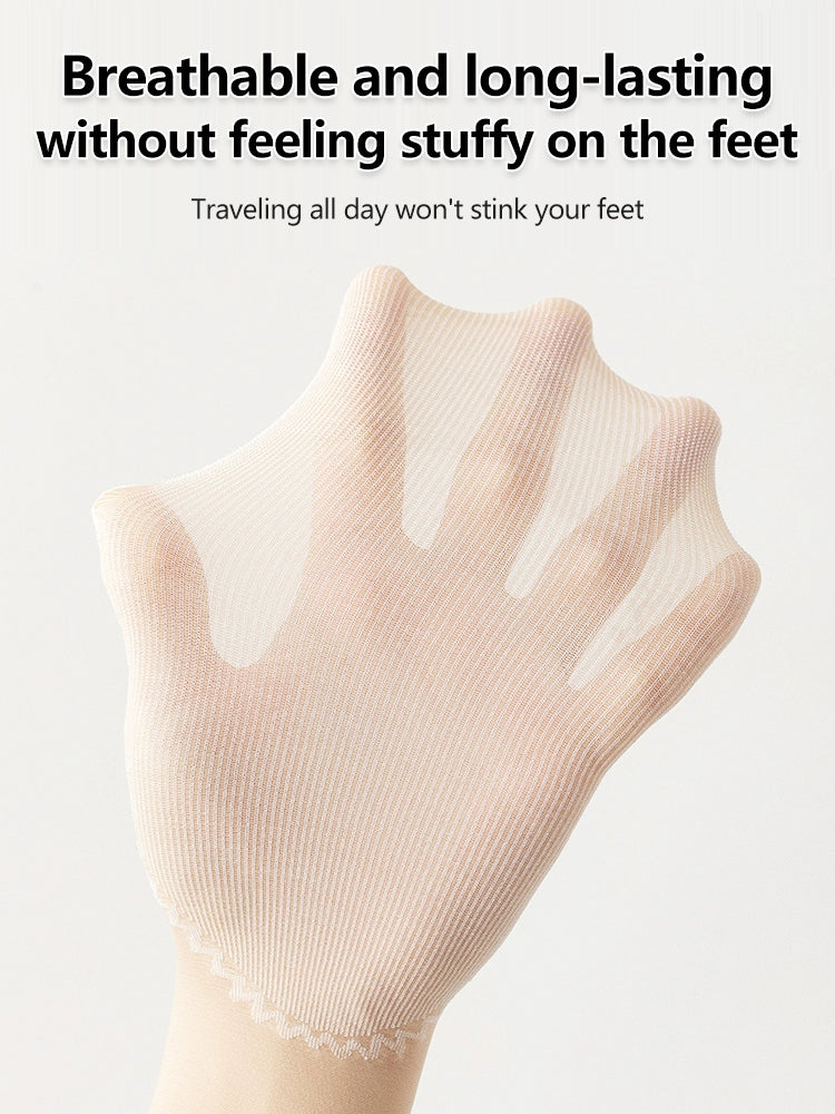 🔥【Ofertă pe timp limitat】40 perechi 139 lei🔥Ciorapi scurti cu talpa de bumbac cu volane, stil anti-alunecare-3955074