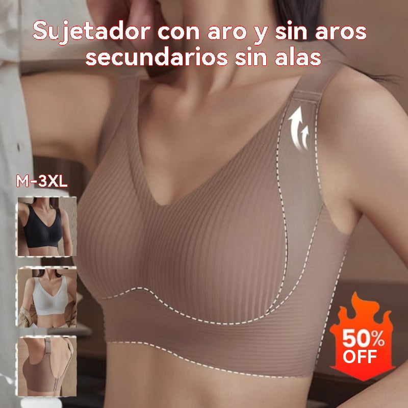 😍【Paquete de 4】Sujetador inalámbrico de una pieza para mujer❤️【40-95 kg】