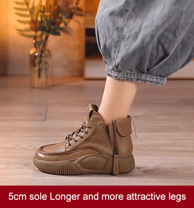 【30%OFF】Cizme mici din piele pentru sport și agrement noi, cizme martin cu talpă groasă, picioare confortabile și nu obosite-3803011