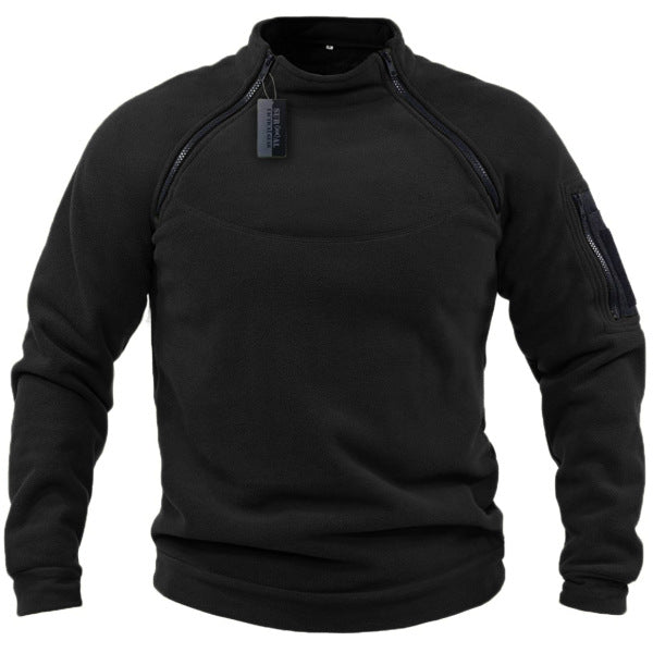 🎉✨【S-4XL】Nowa moda męska zimowa ciepła polarowa kurtka bazowa, bluza-4234864