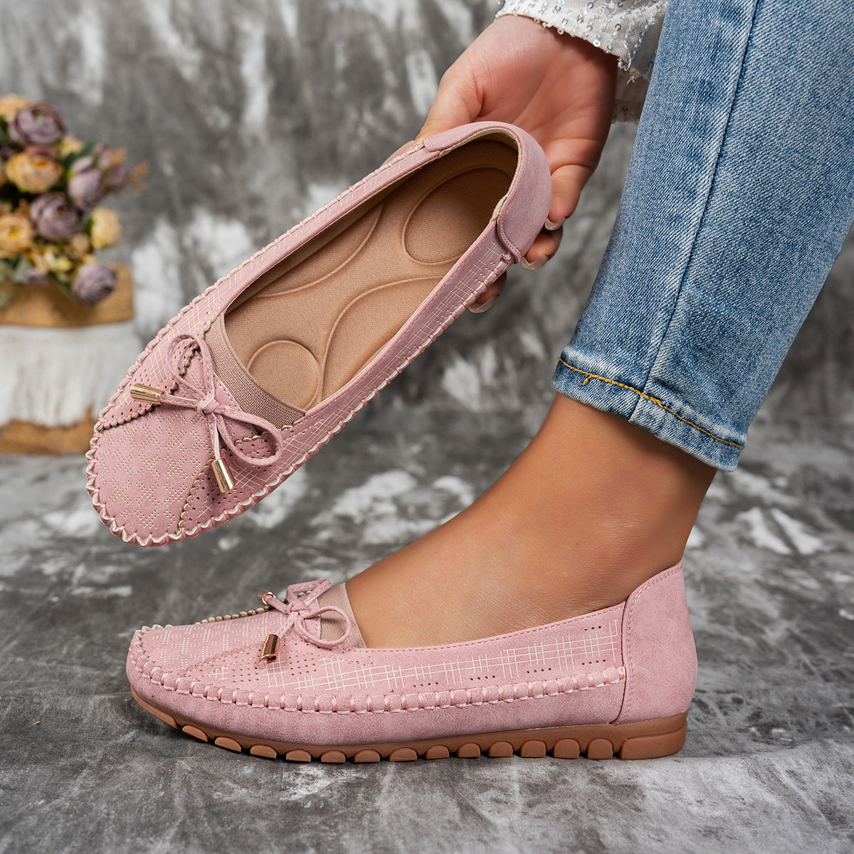 🔥Bestseller - 50% zniżki🔥 Skórzane buty ortopedyczne, lekkie, antypoślizgowe, oddychające dla kobiet-4241220