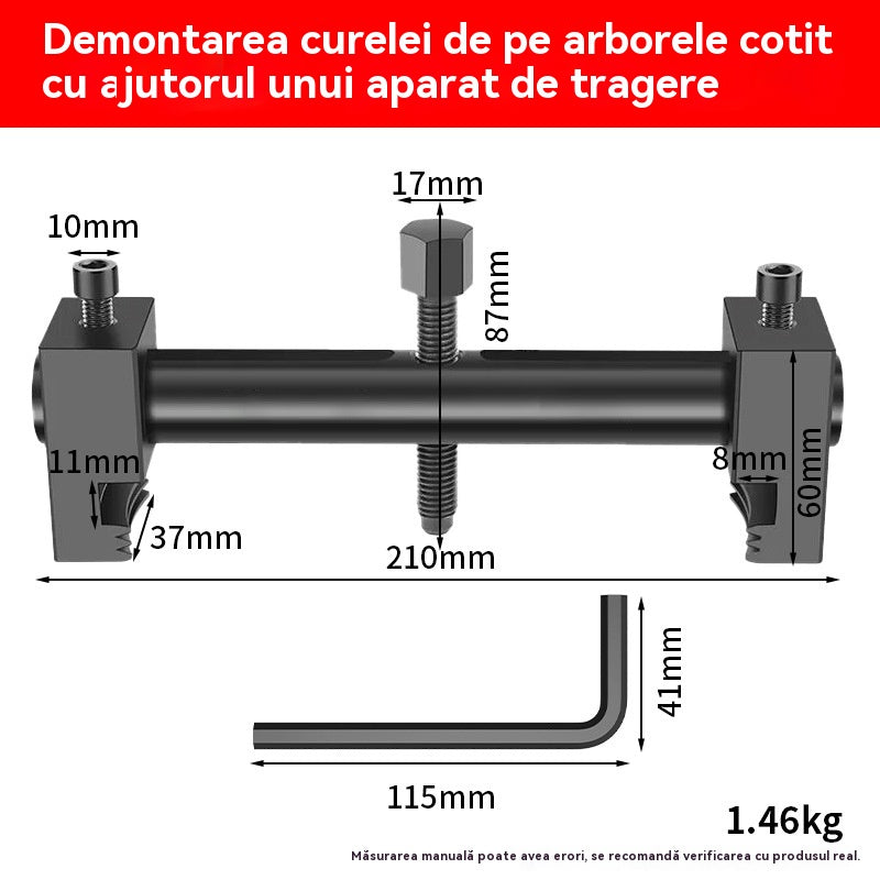 🚗🎁【Instrument de îndepărtare a filetului fuliei arborelui cotit】Instrument de îndepărtare a volantei motorului-4078987