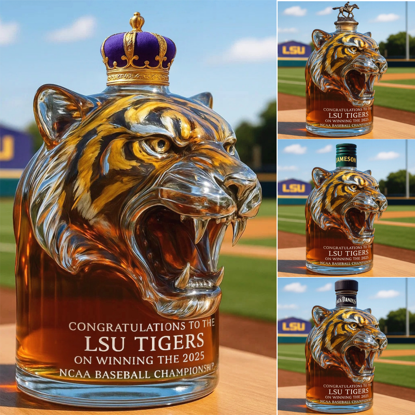 🦁 【Cumpărați 1 obțineți 1 gratuit】Set de sticle de whisky cu design distractiv | Sticlă de whisky cu cap de leu | Cadou original și decor de bar cool-4067524