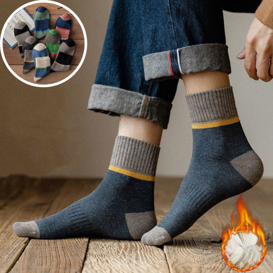 🧦【Kup 7, a 7 dostaniesz gratis】Jesienne i zimowe, antybakteryjne, oddychające, grube, ciepłe bawełniane skarpetki