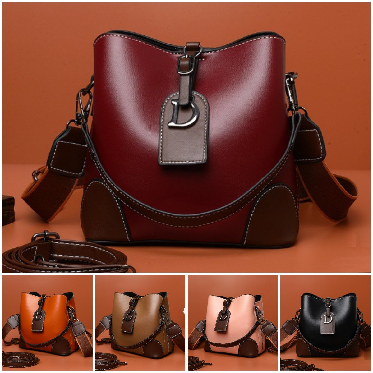 🔥🔥👜【50% OFF！！！】2025 Nouă geantă de mână multifuncțională din piele naturală de înaltă calitate [3 tipuri de curele incluse]-3900565