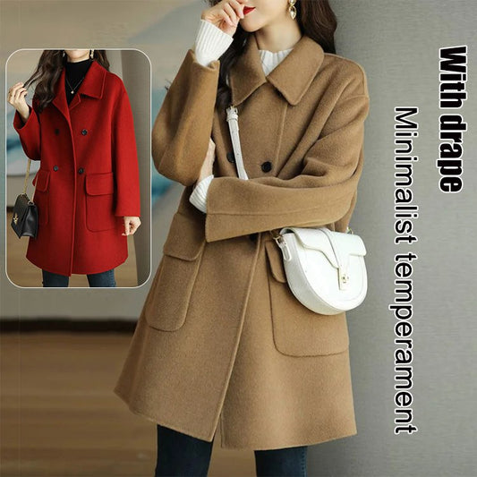 💖🔥 【Ειδική έκπτωση εποχικής αλλαγής】 Νέα φθινοπωρινή-χειμερινή διπλής στρώσης κασμιρένια ζακέτα – Υψηλής ποιότητας-4135007