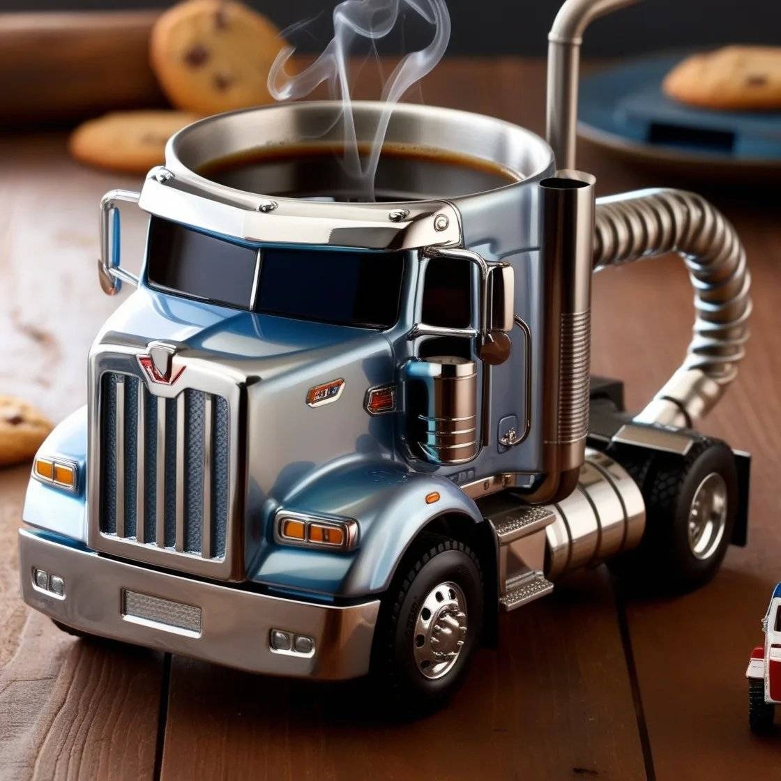 🚛【Cumpărați  unul și primiți unul gratuit】Căni de cafea lucrate manual, în formă de camion-4062659