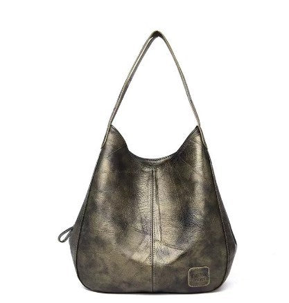 💖👜💖Geantă de umăr din piele moale, cu stil nou, capacitate mare, potrivită-3954683