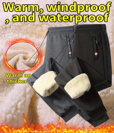 👖50%OFF👖Pantaloni de iarnă pentru bărbați, de catifea, îngroșați, lejer, calduri