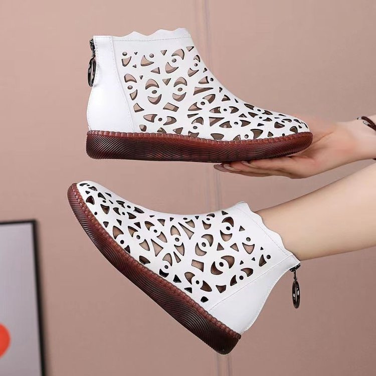 👡【35-42】2025 Noi pantofi casual din piele moale Hollow Out Flat-3950450