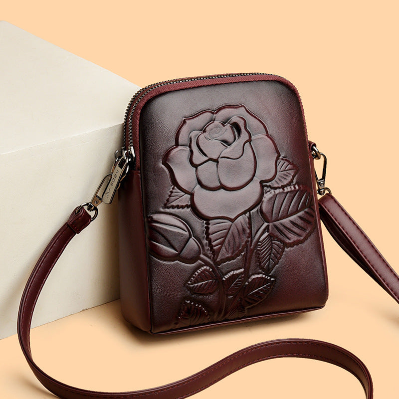 👜Nowa dwuwarstwowa torba na ramię z miękkiej skóry-4220890