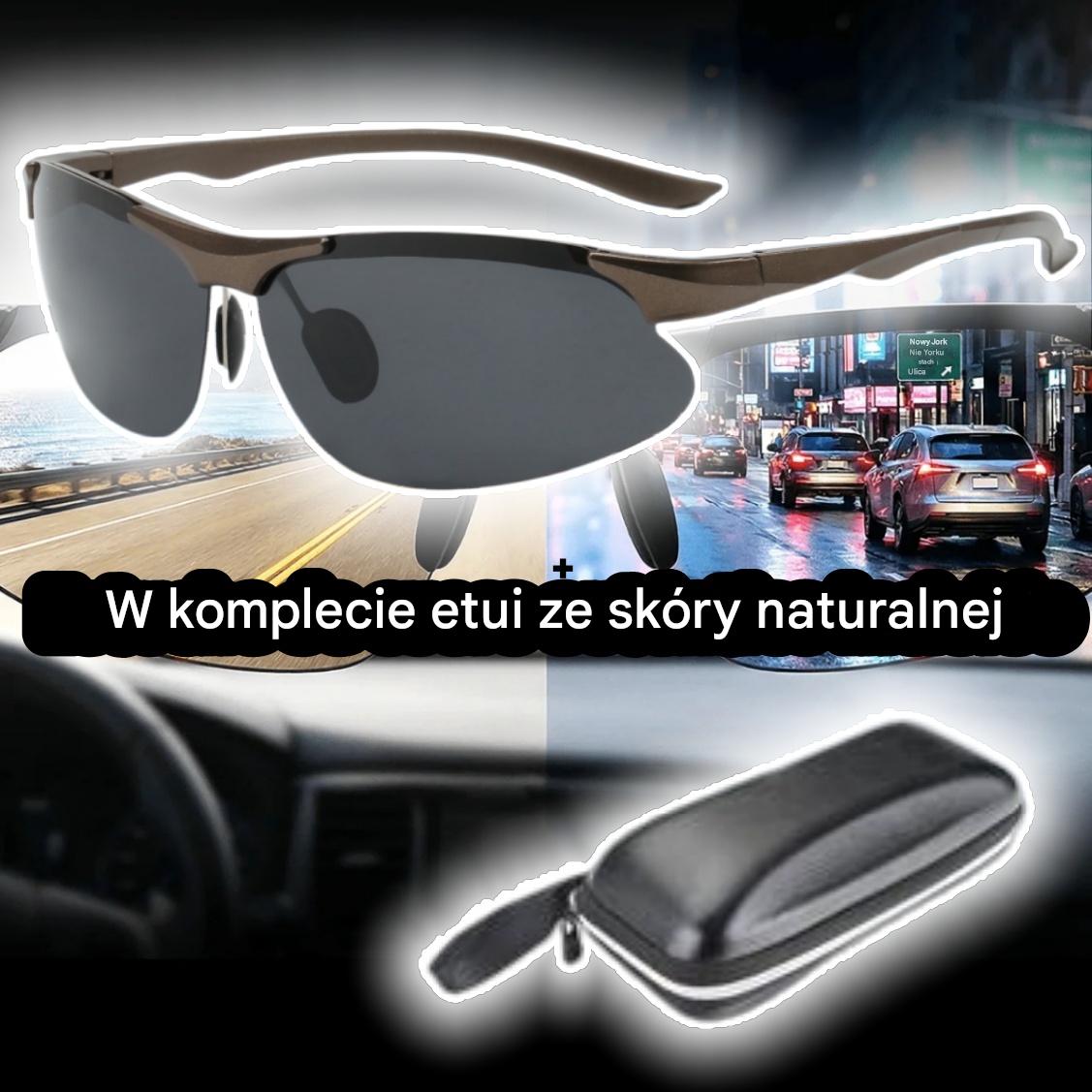 🕶️【Ostatni dzień promocji ⚡】 Okulary polaryzacyjne fotochromowe do jazdy w dzień i w nocy 🚗