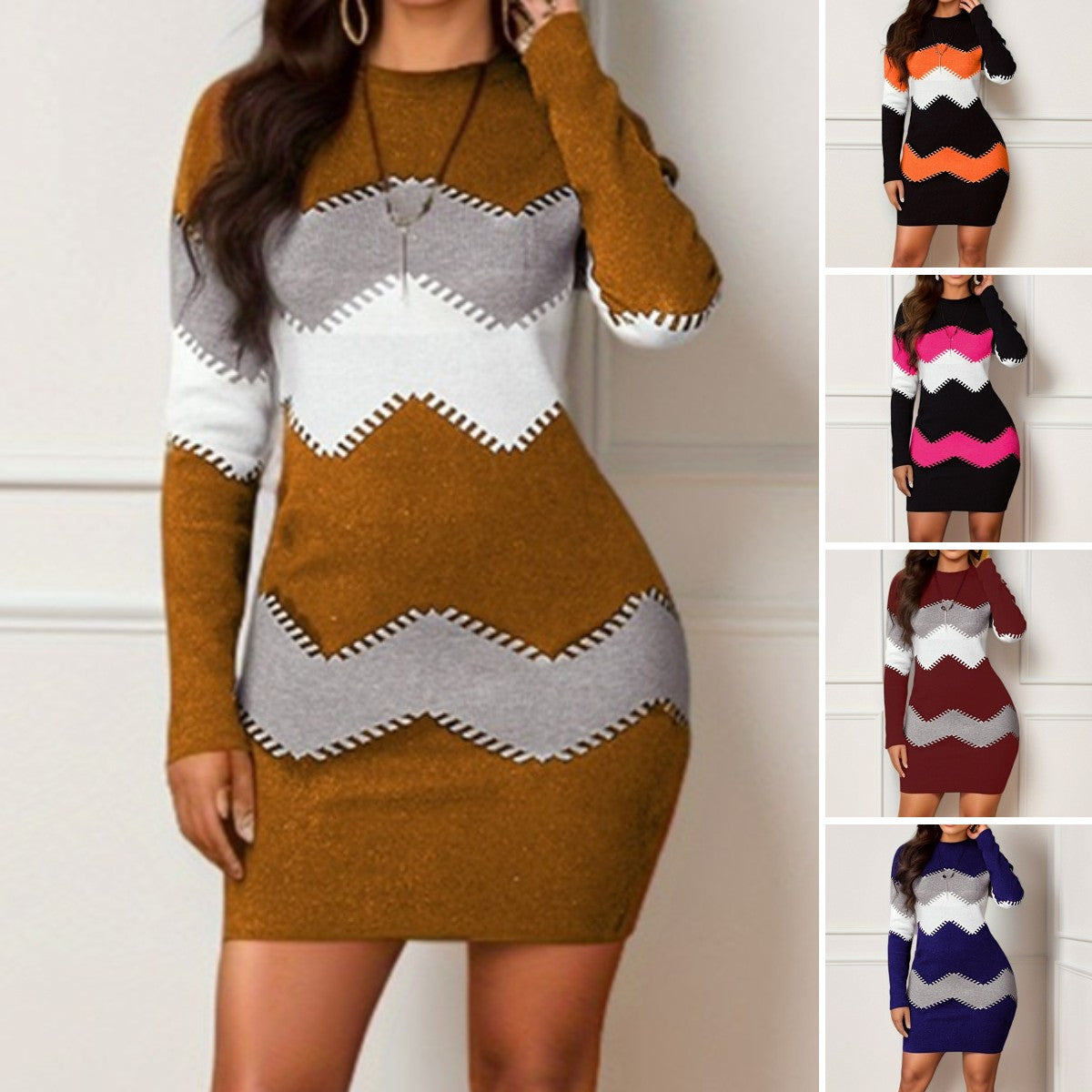 🔥🌈 2024 noua rochie de pluș pentru femei, la modă, caldă și confortabilă de iarnă -3824685