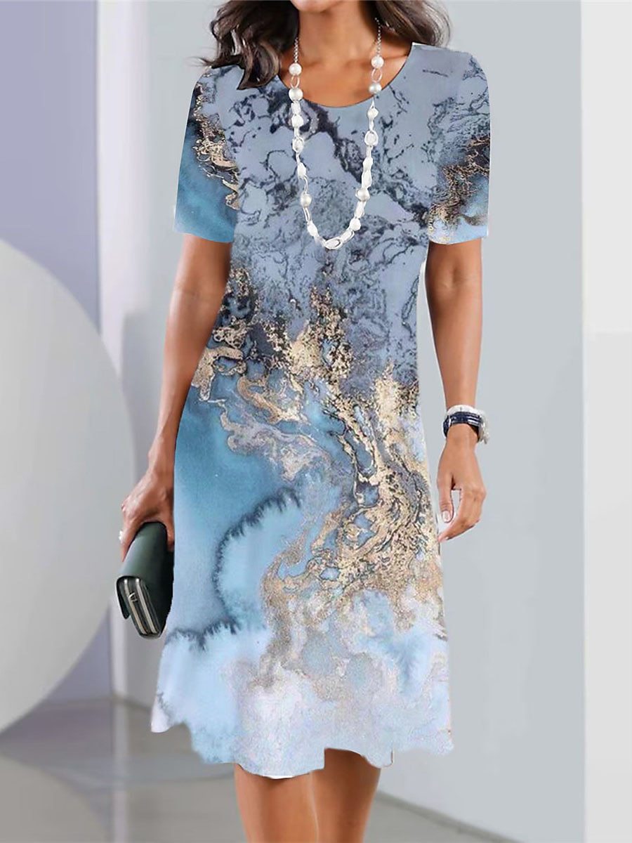 🔥👗【XS-5XL】2026 Σέξι γυναικείο φόρεμα με στρογγυλή λαιμόκοψη