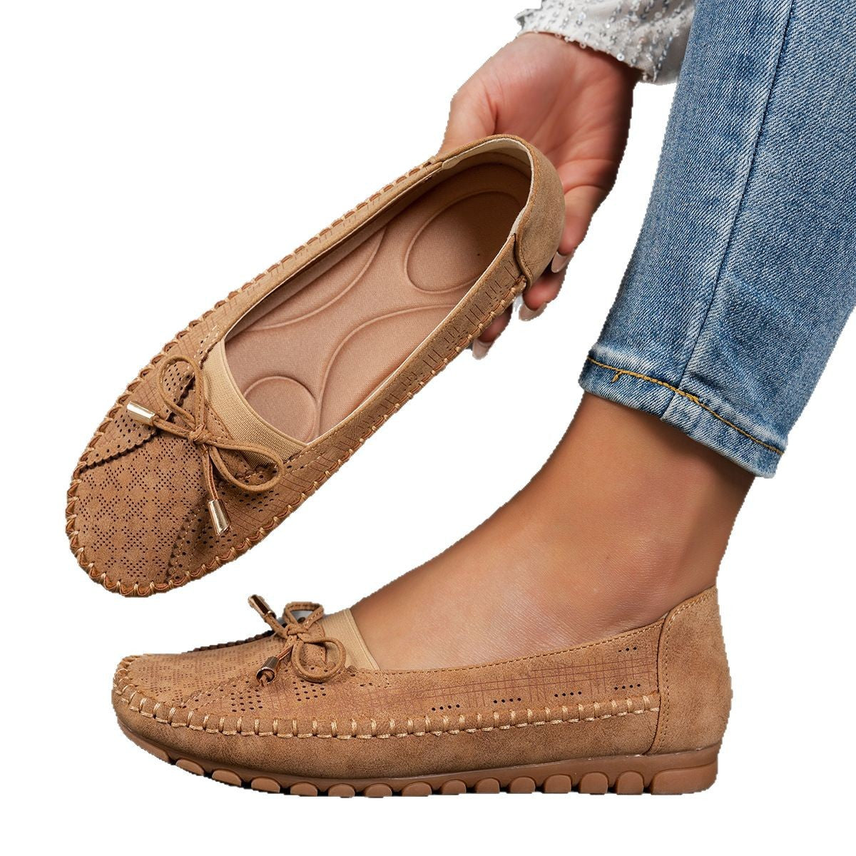 🔥Bestseller - 50% zniżki🔥 Skórzane buty ortopedyczne, lekkie, antypoślizgowe, oddychające dla kobiet-4241220