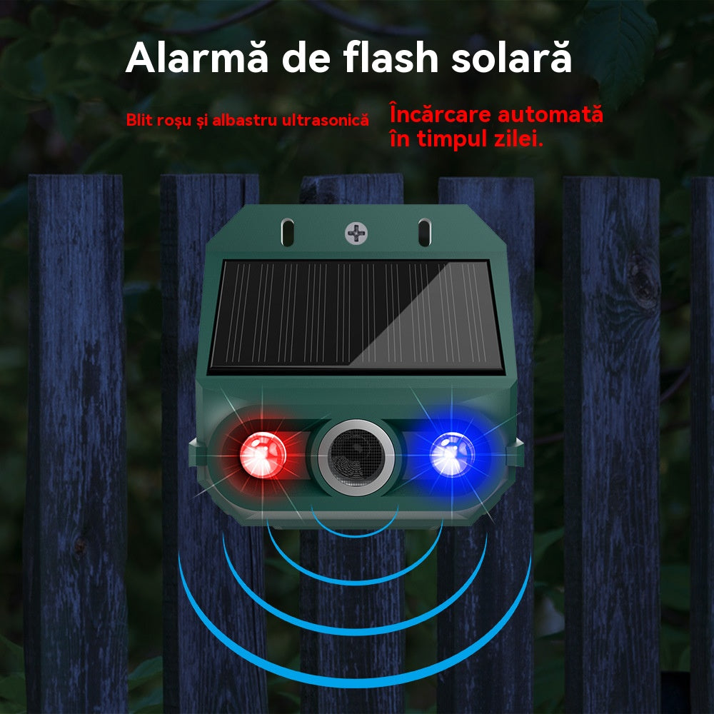 【🔥Cumpărați 1, primiți 1 gratuit】🔥Repelent solar cu ultrasunete pentru animale pentru exterior Repelent pentru păsări cu lumină infraroșu intermitent cu LED roșu și albastru-3990970