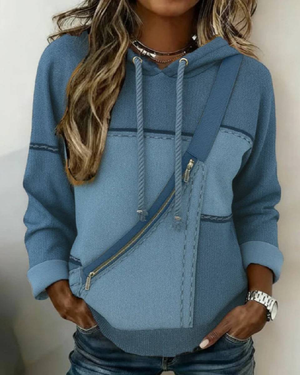 🎀🎀【S-5XL】Sudadera con capucha de manga larga estampada para mujer