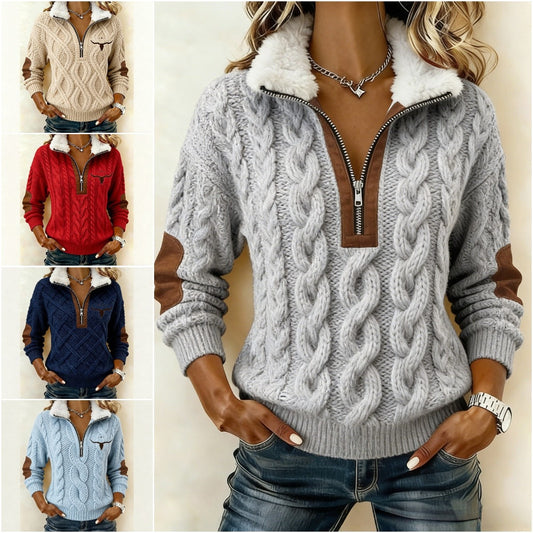 🔥Sorpresa por tiempo limitado!🔥🔥 Sudadera estampada de manga larga con cárdigan peludo