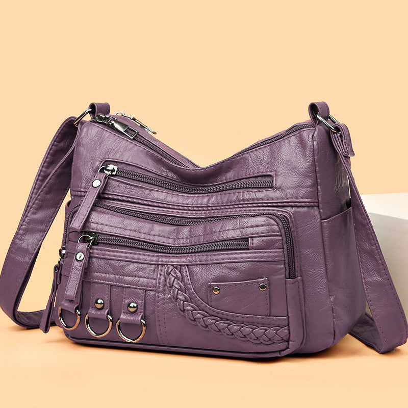 💥👜2026 nowa torba na ramię / crossbody z miękkiej skóry o dużej pojemności-4204652