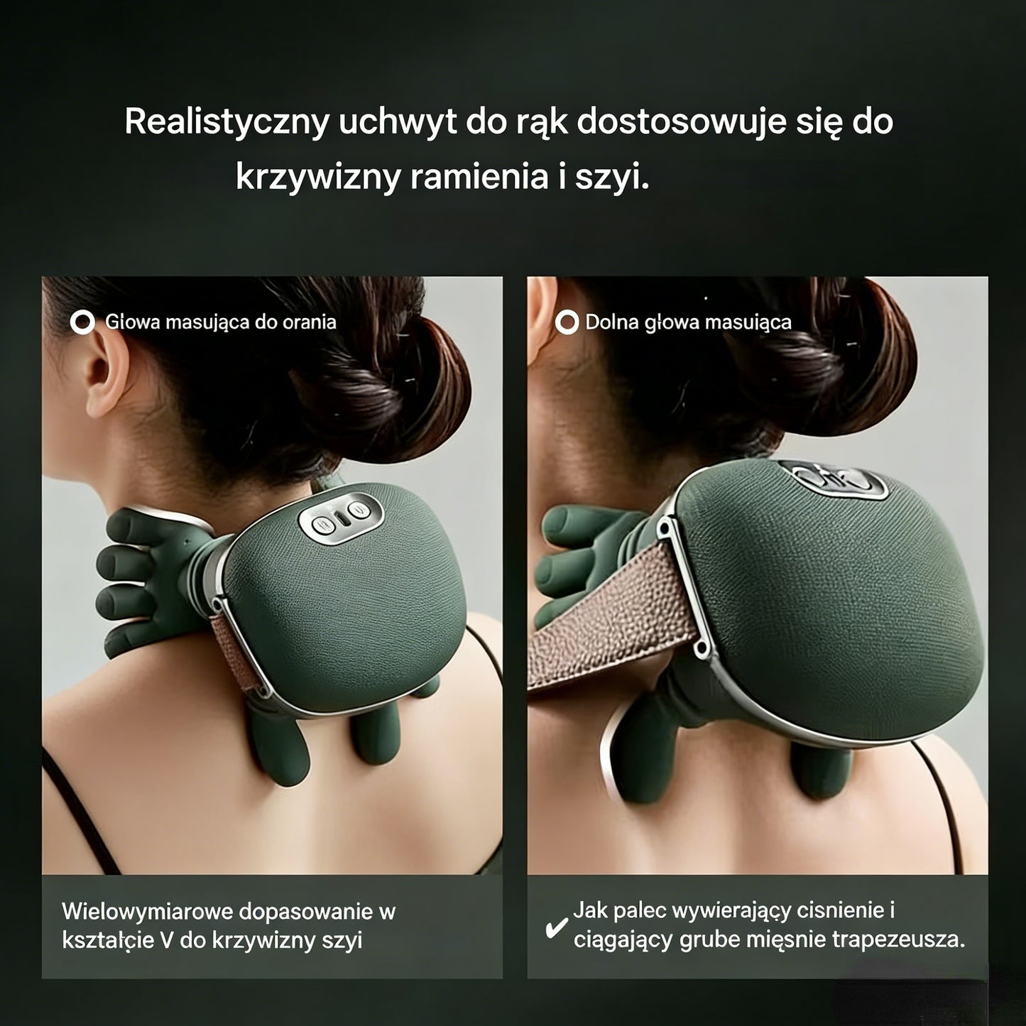 💆‍♀️Nowa wersja przenośnego masażera szyi i ramion z akumulatorem i dużą pojemnością.-4230022