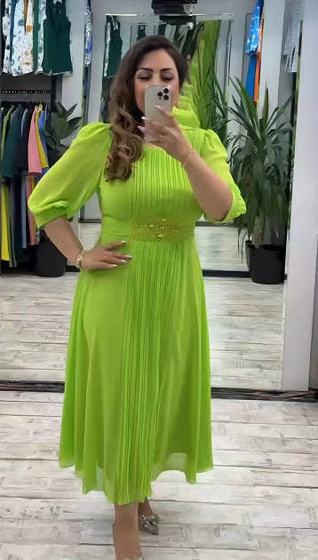 💥👗【S-5XL】Rochie nouă la modă, design clasic, elegantă și simplă-4043598