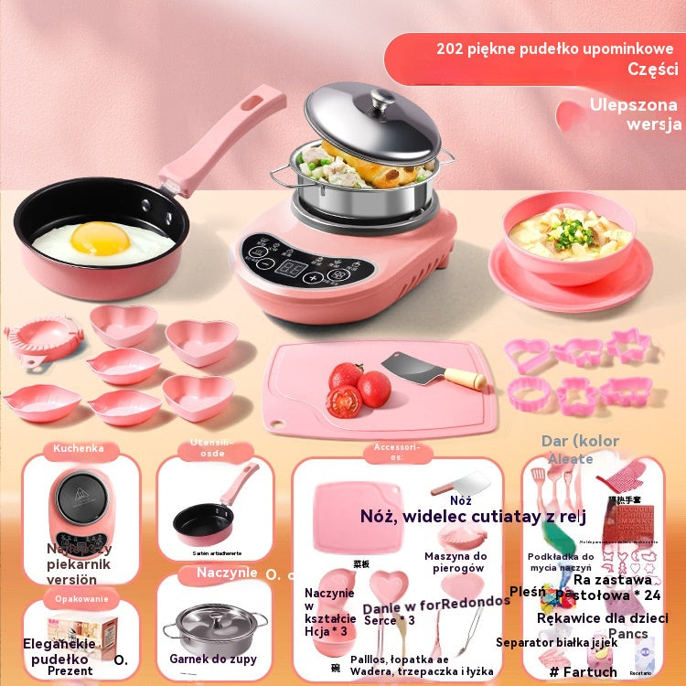 🎁【Najboljše darilo za otroke】👨‍🍳 Mini otroška kuhinjska igrača, ki jo je mogoče kuhati in je užitna.