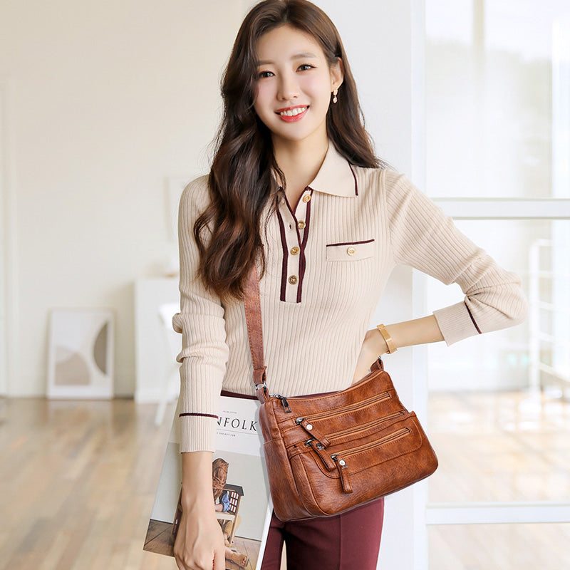 2025 Nova velika zmogljivost enojne ramenske torbe za ženske