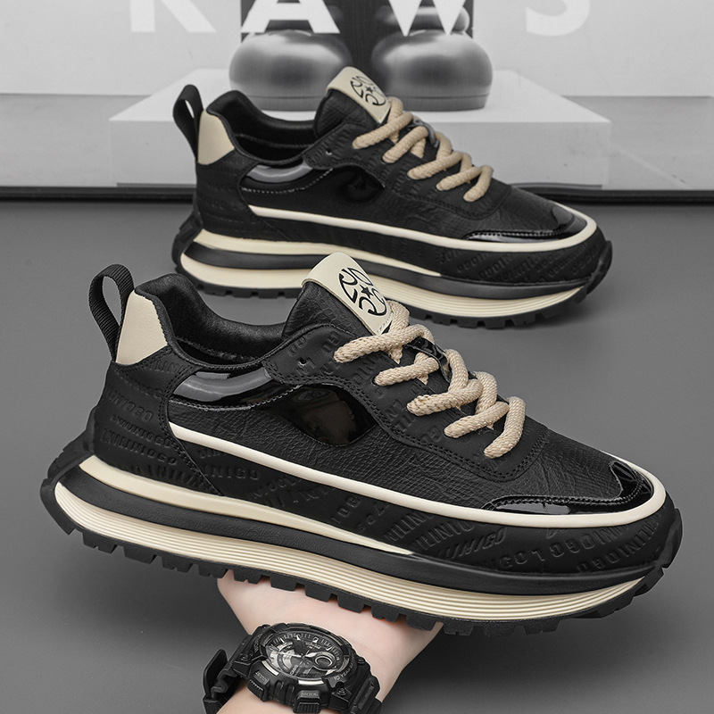 【39-44】Pantofi casual pentru bărbați, la modă, confortabili, care îmbunătățesc înălțimea, de vară 2025-3995058