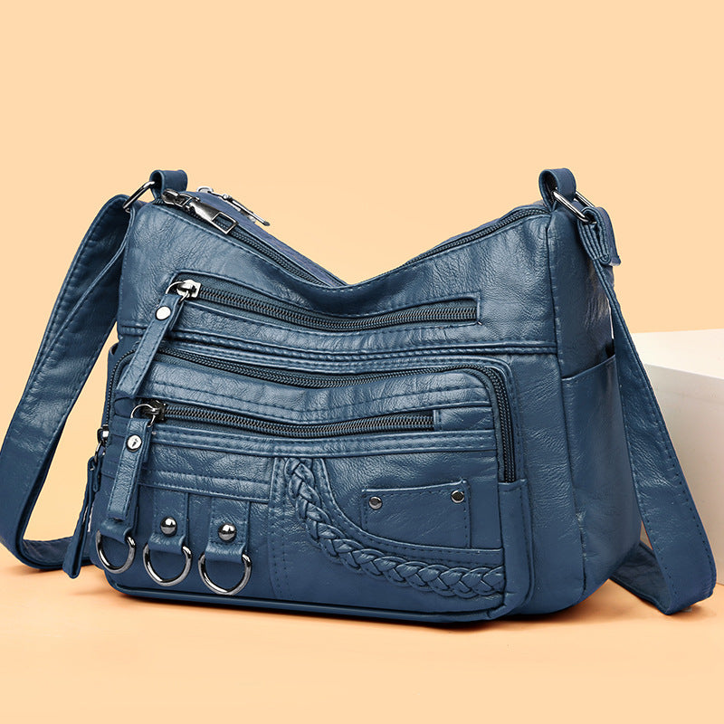 💥👜2026 nowa torba na ramię / crossbody z miękkiej skóry o dużej pojemności-4204652