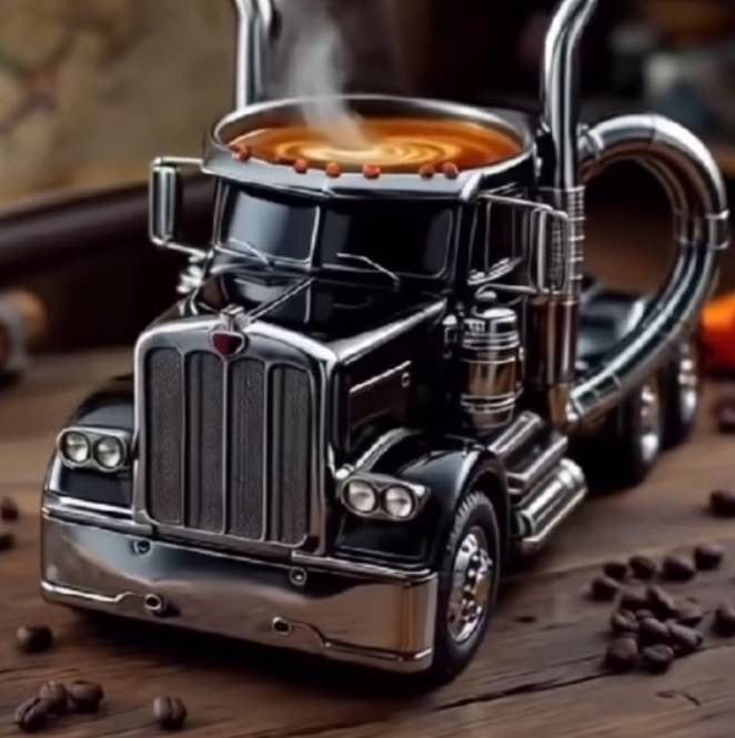 🚛【Cumpărați  unul și primiți unul gratuit】Căni de cafea lucrate manual, în formă de camion-4062659