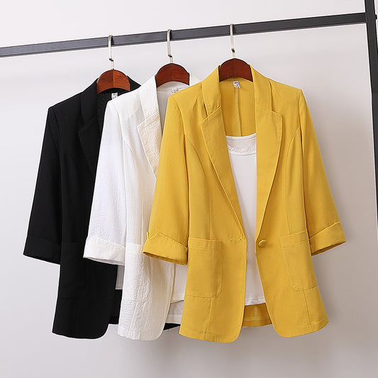 🔥【Cumpără 1 primești 1 gratis】2025 nou costum blazer de dama marime plus, casual si versatil-3914062