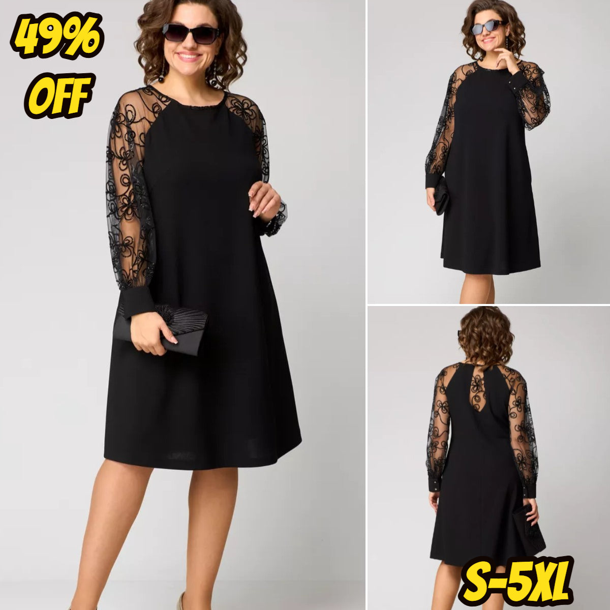 💖💖【S-5XL】🍁🍂Rochie elegantă de toamnă-iarnă într-un stil nou-3847947