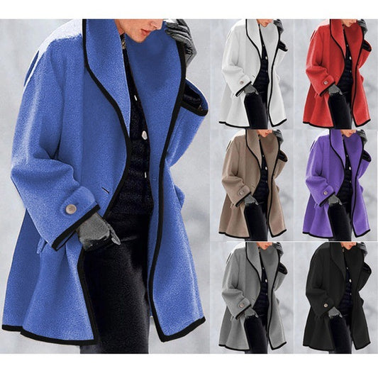 🥰【S-5XL】Novi jesenski in zimski topli volneni plašč-4112460